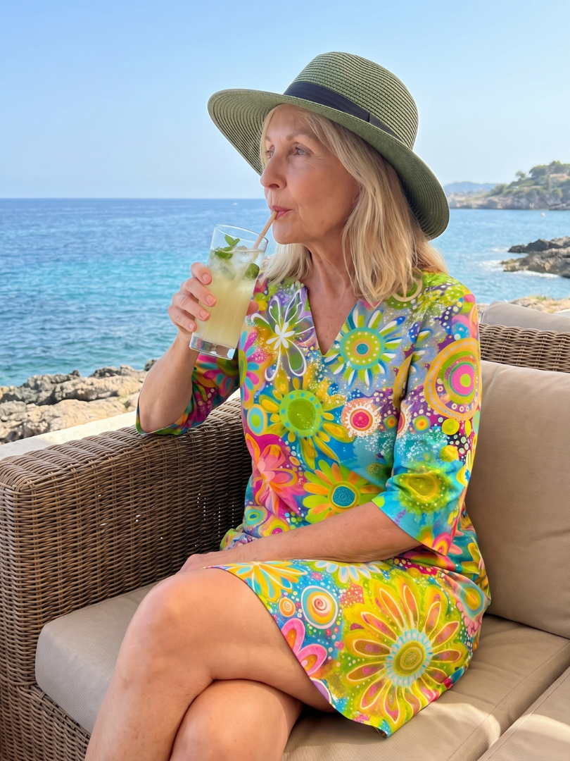 Milbelle | Multicolor Floral Pattern Knee Length Dress