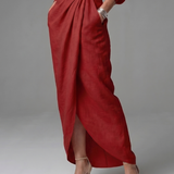 Giandra | Diagonal Drape Maxi Dress