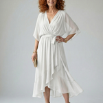 Selrina | Light Drape Midi Dress