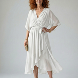 Selrina | Light Drape Midi Dress