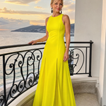 Theawyn | Sleeveless High Neck Maxi Dress