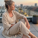 Theassa | Three Piece Relaxed Top Pant Set