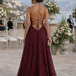 Fiorin | Spaghetti Strap Full Lace Maxi Dress