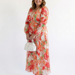 Elirose | Long Sleeve Floral Maxi Dress