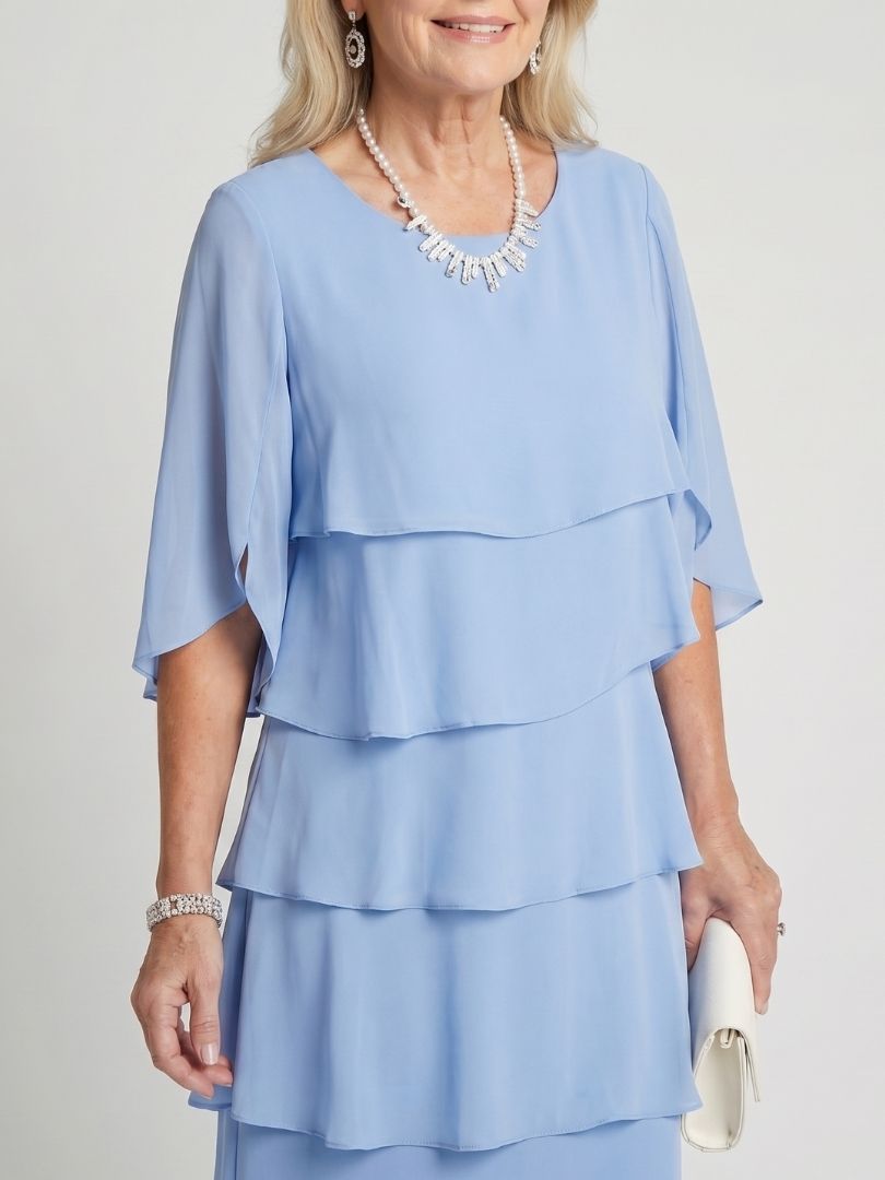 Odavia | Layered Tier Midi Dress