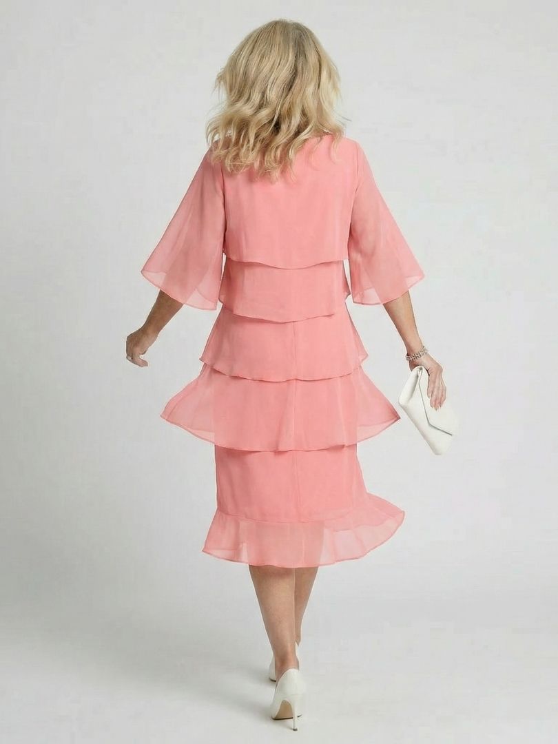 Odavia | Layered Tier Midi Dress
