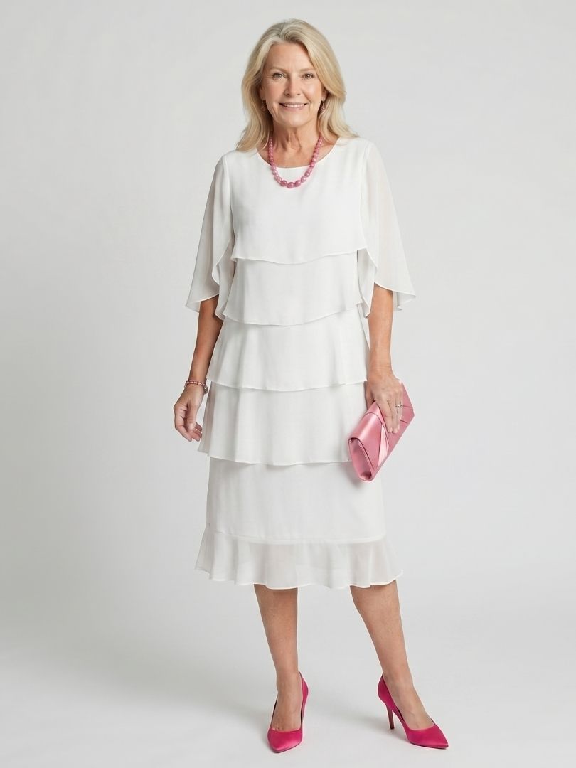 Odavia | Layered Tier Midi Dress