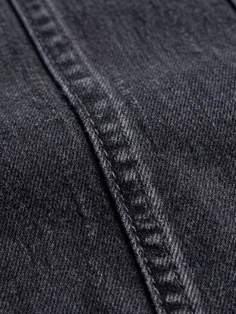 Marsette | Sleeveless Zip Front Seamed Denim Knee Length Dress