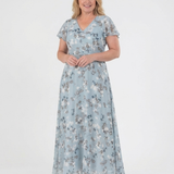 Lorine | Floral Chiffon Maxi Dress