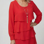 Liana | Clean Layered Knee Length Dress