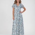 Lorine | Floral Chiffon Maxi Dress