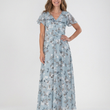 Lorine | Floral Chiffon Maxi Dress