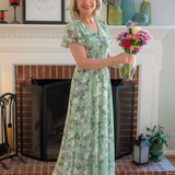 Lorine | Floral Chiffon Maxi Dress