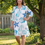 Maewynne | Long Sleeve Tie Dye Shirt Dress