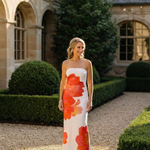 Viothea | Strapless Floral Maxi Dress
