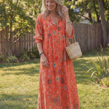 Magdalyn | Botanical Flow Maxi Dress