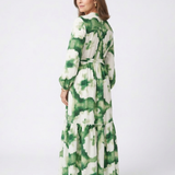 Larney | Long Sleeve Tie Waist Tiered Maxi Dress