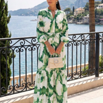 Larney | Long Sleeve Tie Waist Tiered Maxi Dress