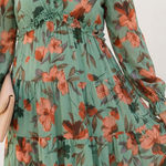 Belmarie | Long Sleeve V Neck Floral Maxi Dress