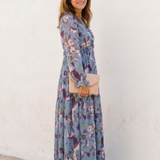 Belmarie | Long Sleeve V Neck Floral Maxi Dress