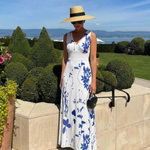 Norda | Sleeveless V Neck Floral Maxi Dress
