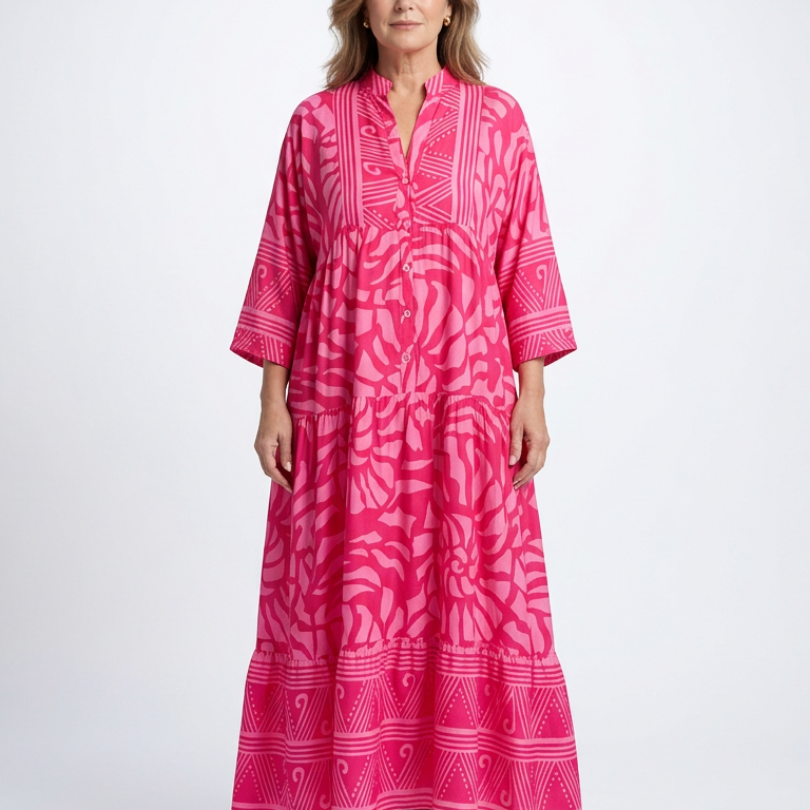 Liada | Button Front Midi Dress