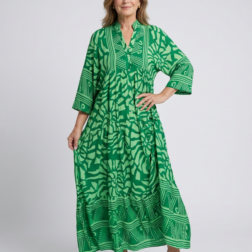 Liada | Button Front Midi Dress