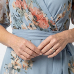 Isavia | Floral Wrap V Neck Maxi Dress